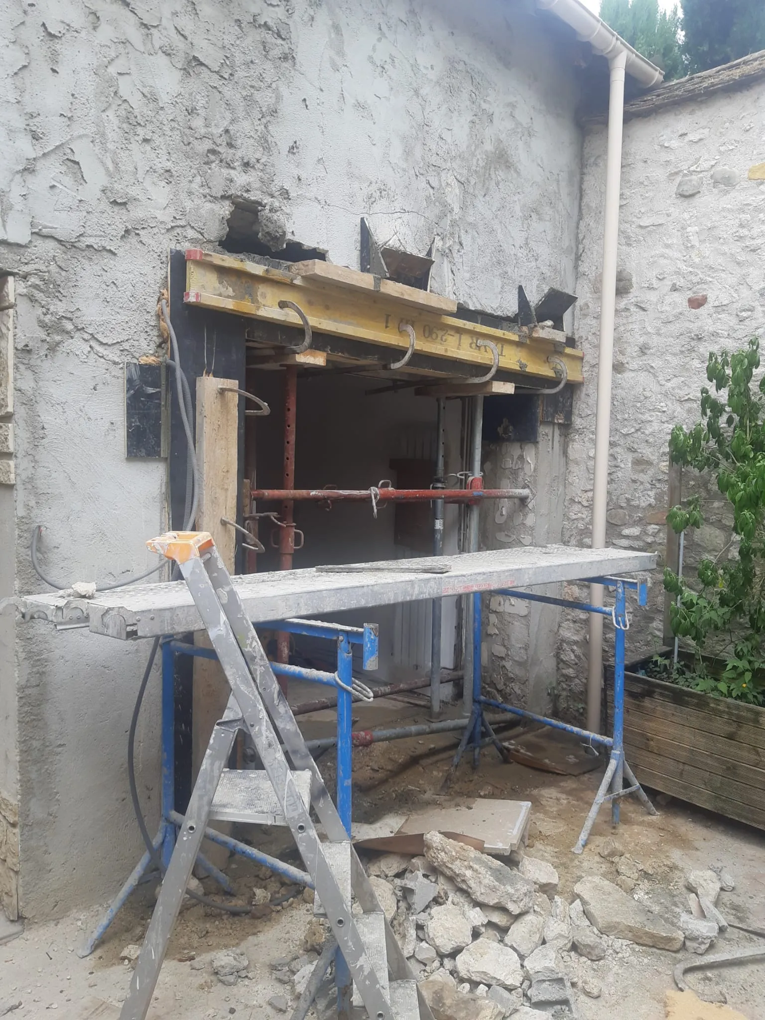 Création de linteaux en béton
